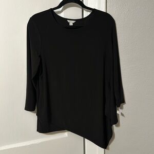 ♥️est 1946 Black travel knit blouse